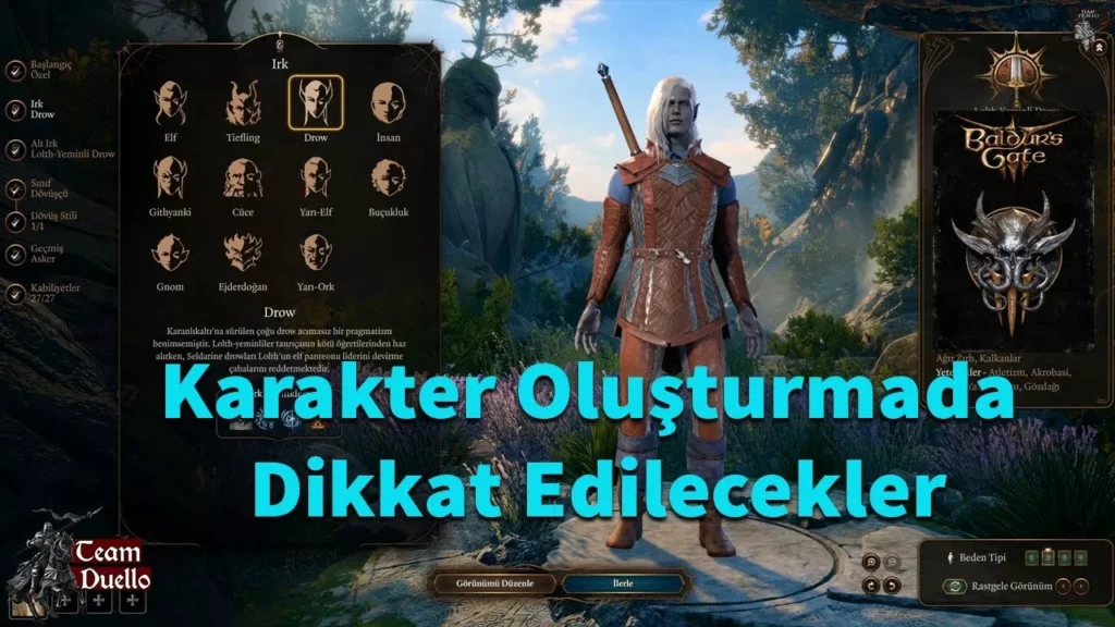 Baldurs Gate 3 Karakter Gelistirme Rehberi Alt Siniflar Ve Oyun Tarzina Etkileri