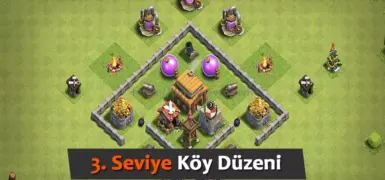 Clash of Clans 3. Seviye Köy Düzeni 2026 Güncel Rehberi