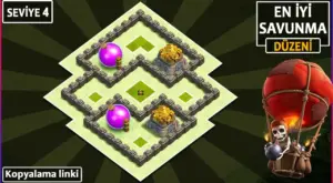 Clash of Clans 4. Seviye Köy Düzeni 2026 Güncel Rehberi